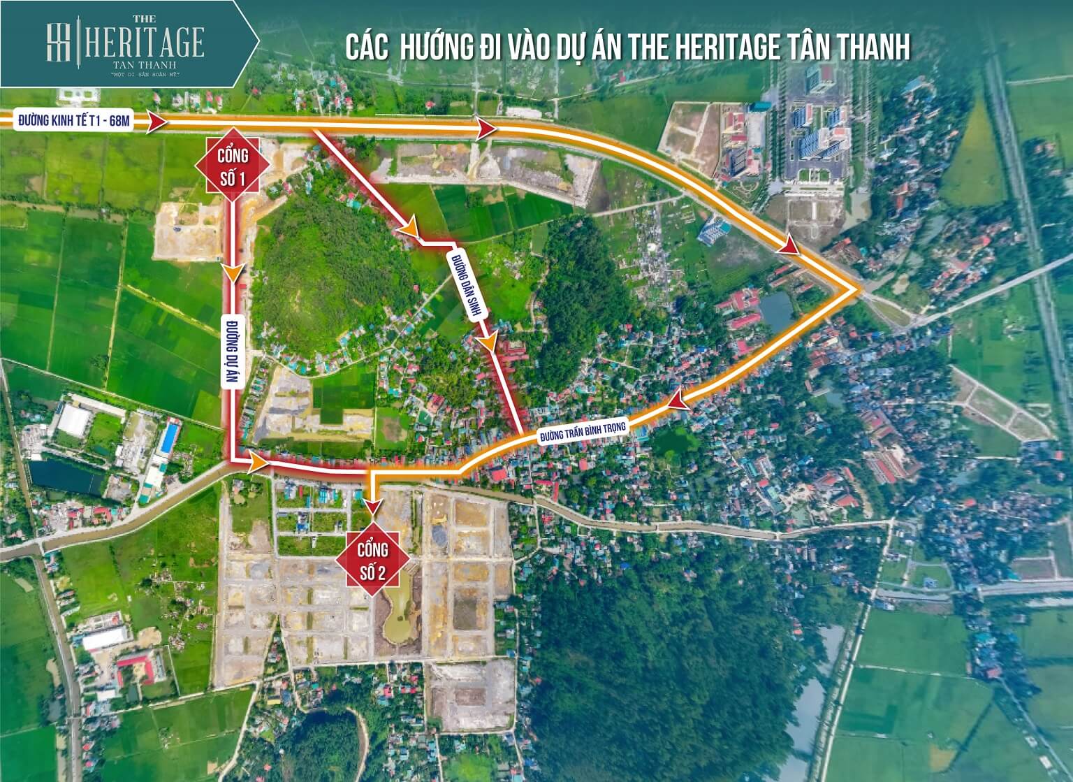 lối vào dự án The An Heritage hà nam